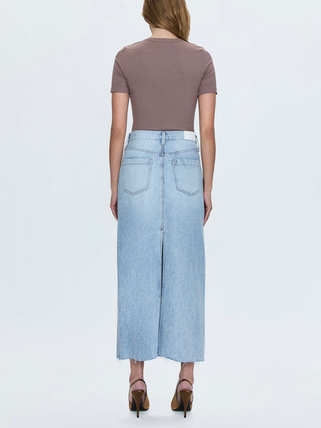 Raye Denim Skirt in Jardin