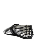 Eiza Studs Suede Flat in Black