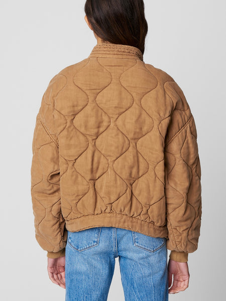 Chai Tea Quilted Jacket in Taupe