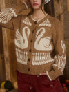 Swan Song Cardi in Caramel