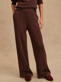 The Wide Leg Pant 28 in Coffee Bean Marl