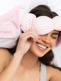 Weighted Sleep Mask in Pink Cabana