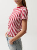 Alba Shrunken Tee in Racer Red