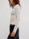 Raising Eyebrows Lace Top in Clean Ivory