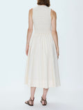 Gladys Dress in Oyster Shell
