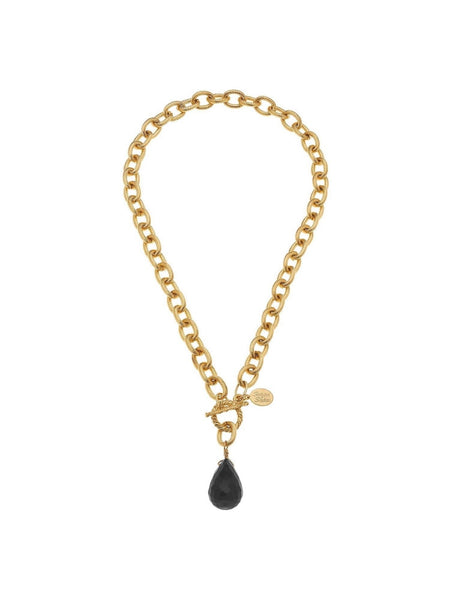 Gigi Toggle Necklace in Black