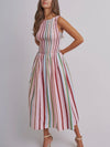 Under The Big Top Maxi Dress in Multi Stripe