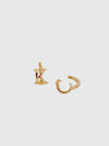 Flat KC Huggie Hoops