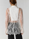 Bali Ophelia Tuxedo Top in Snow Bell