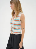 Lou Knit Vest in Sedona Stripe