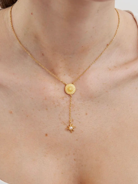 Sun Lariat Necklace