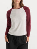 The Long Sleeve Raglan Tee in Vintage Grey