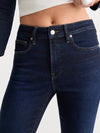 Soft Tech Good Waist Palazzo Ankle Jeans in Indigo1308