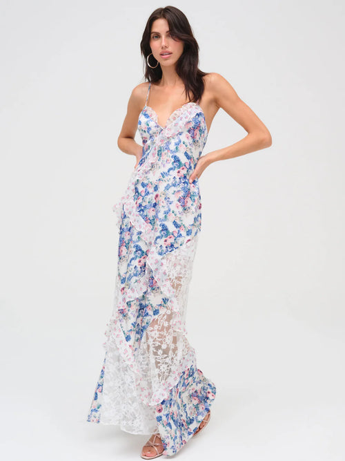 Josalyn Maxi Dress in Blue