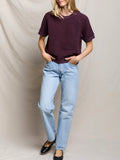 Ziggy Short Sleeve Sweatshirt in Cherry Lacquer