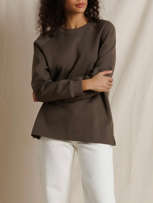 Sevilla Oversized Raglan in Dark Olive