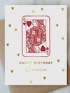 Queen of Hearts Birthday Card