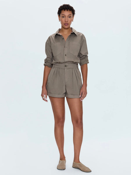 Archie Romper in Soft Moss
