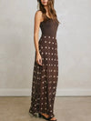 Pull Out All The Dots Skirt in Chocolate