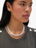Snake Chain Collar in Silver