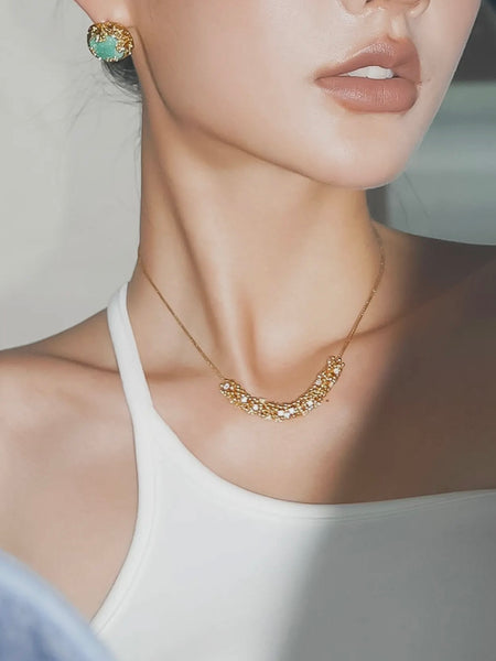 Bethany Rhinestone Chain Choker