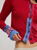 WTF Noa Cardi in Crimson Combo