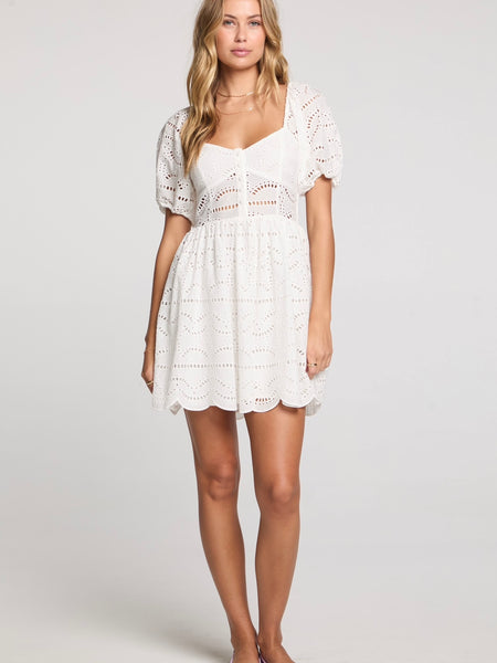 Quinlee Mini Dress in Ivory