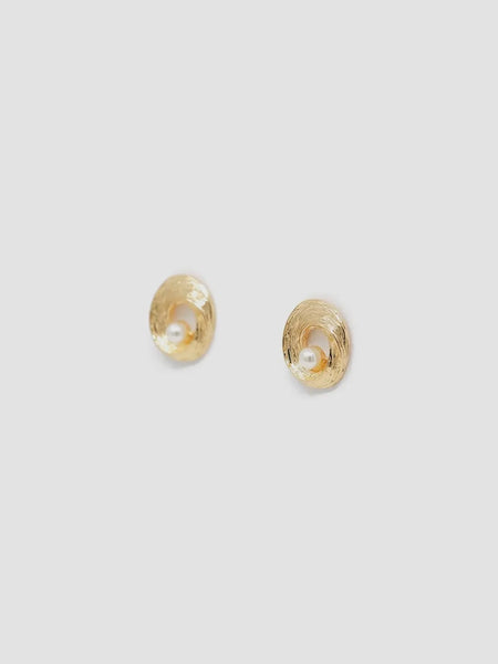 Swirl & Pearl Studs