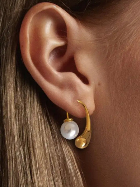 Pearl Swirl Earrings