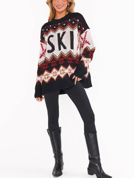 Ski in Sweater in Ski Knit