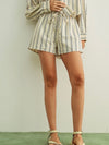 Line Dance Short in Blue Stripe