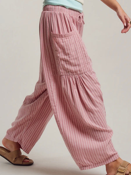 You're My Kind Of Stripe Pants in Pink