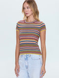 Selene Tee in Multi Stripe