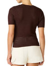 Blakelee Sweater Top in Walnut