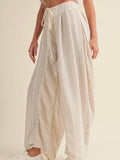 Seal The Deal Stripe Pants in Taupe