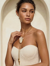 Bone Statement Bolo Necklace