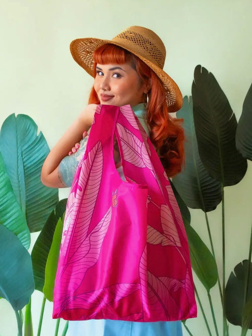 Banana Leaves Reusable Bag