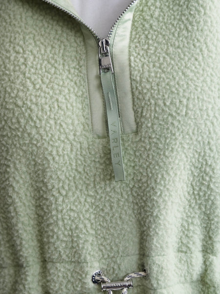 Parnel Half Zip Fleece in Snow Sage