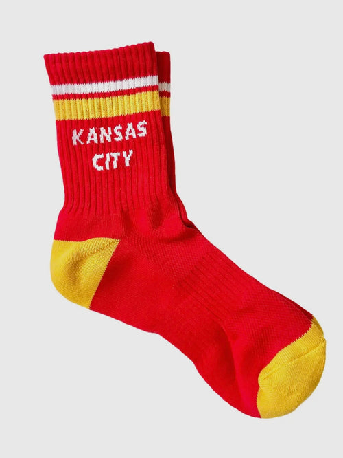 Kansas City Crew Socks in Red