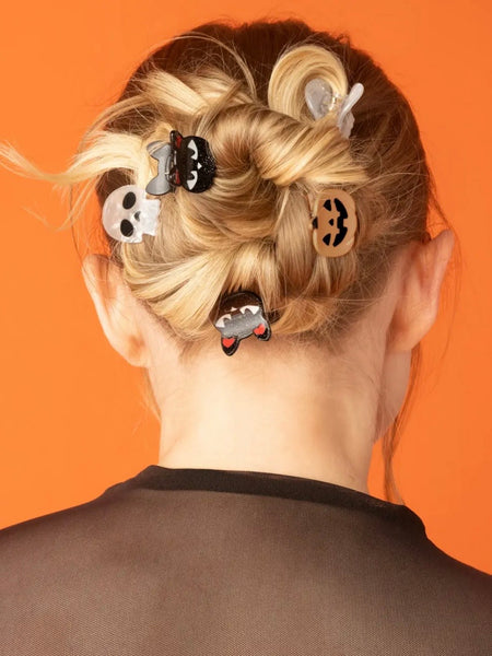 Mini Claw Clips 6pc Set in Halloween Squad