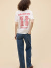 Britney Spears Oops I Did It Again Boyfriend Tee in Vintage White