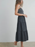 Let's Play Midi Dress in Black