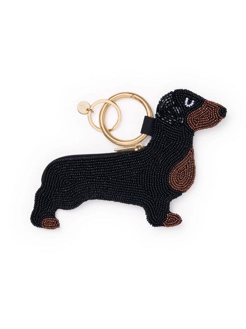Mary Dachshund Beaded Coin Purse