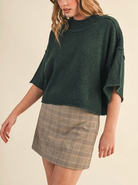 MOCKtauk Will Never Be The Same Sweater in Forest Green