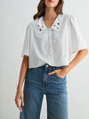 A Little Buzzed Blouse in White