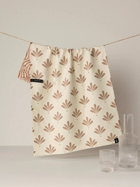 Desert Fronds Luxe Kitchen Towel