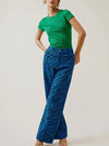 Wild Wonder Zebra Pant in Blue