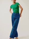 Wild Wonder Zebra Pant in Blue