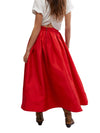 Emilia Full Skirt in High Risk Red