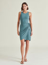 Archer Dress in Dusty Teal